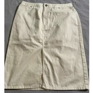 -Dead Stock- St. John's Bay Cream /light Khaki color Skirt SZ 12